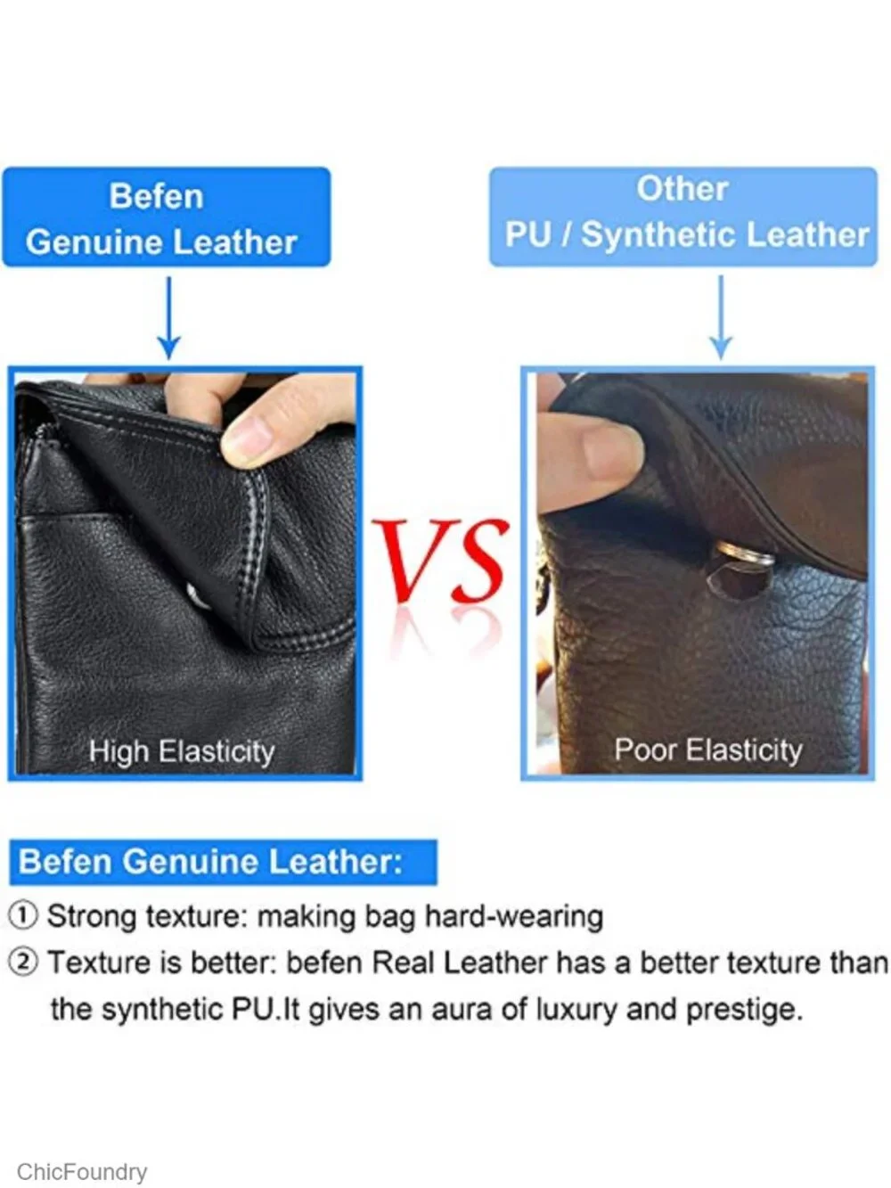 Genuine Leather Small Crossbody Bag Cell Phone Purse Hands-Free
